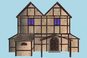 House house, home, building, medieval, build, apartment, flat, residence, domicile, structure