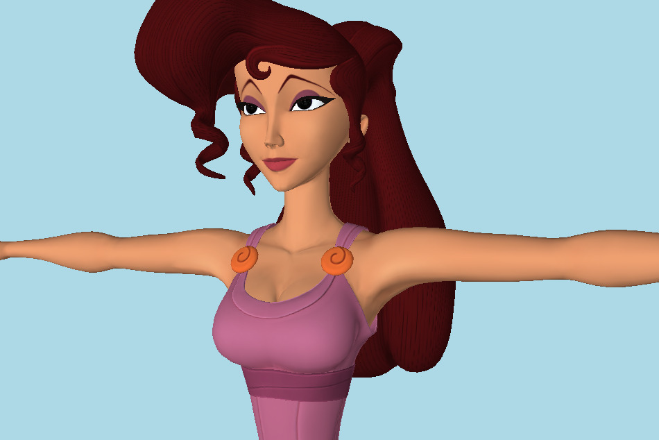 Kingdom Hearts 3 - Megara Girl 3d model