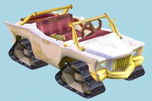 CTR Car CTR, crash-team-racing, car, cars, vehicle, truck, carriage, transport, cartoon, toony