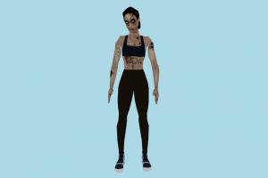 Female mdl, hlmdl, halflife, characters, animated, zombie