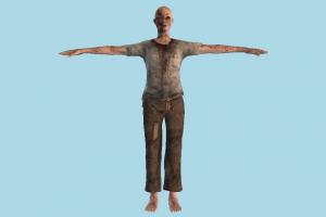 Zombie zombie, infected, character, human, people, man, male, bloody, evil
