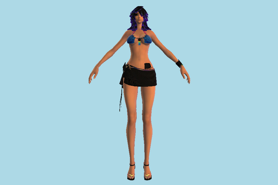 Female Gon 3d model