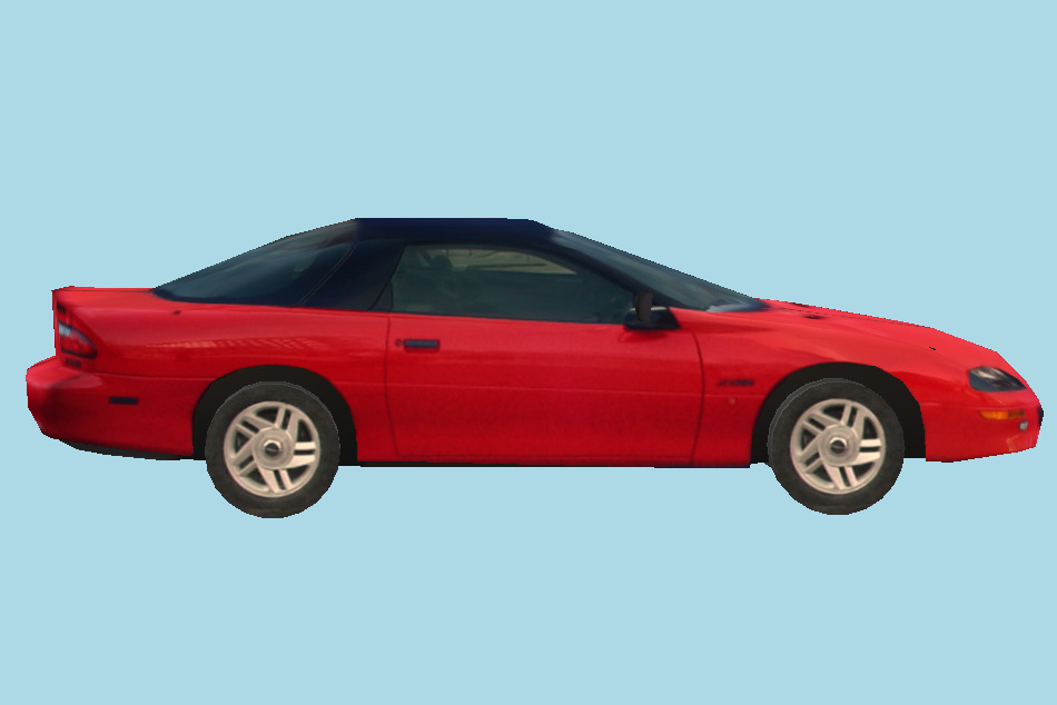 Sportive Car (Low poly) 3d model