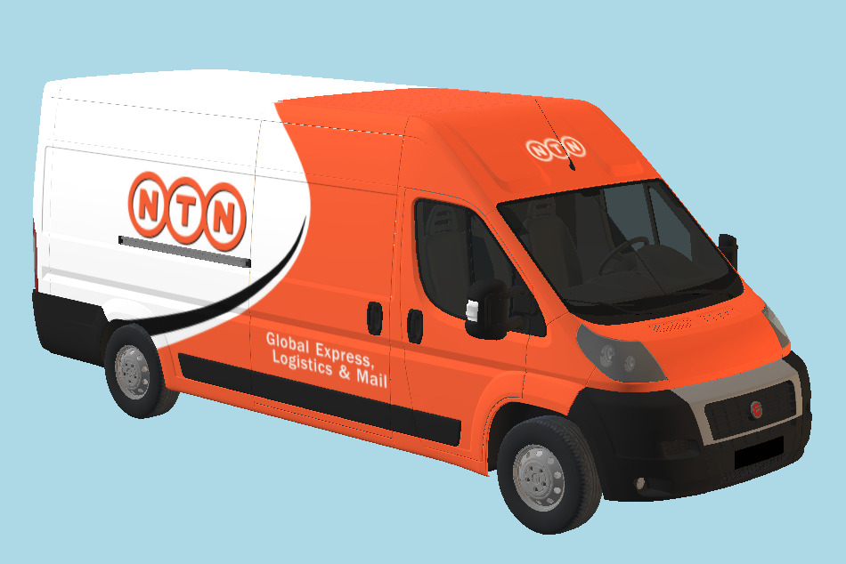 NTN Mail Car 3d model