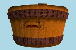 Basket basket, scuttle, object
