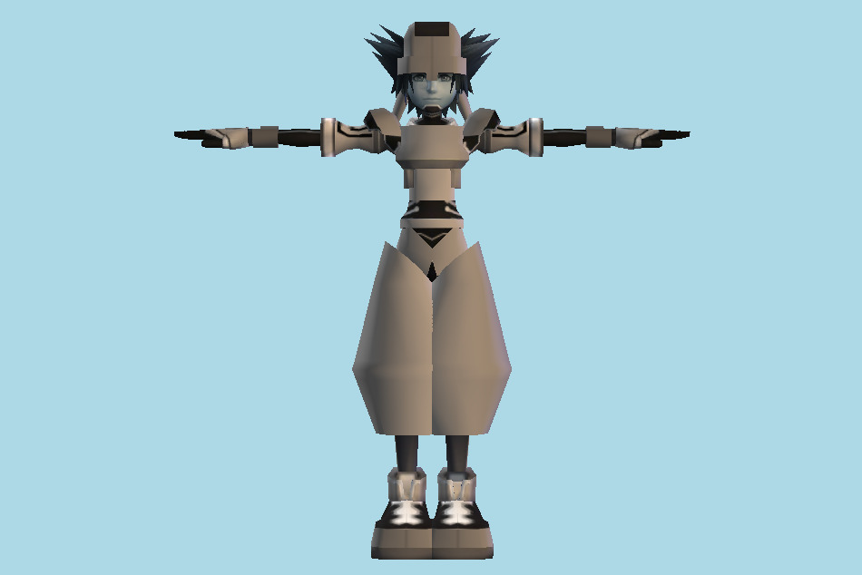 Kingdom Hearts 2 Sora Tron Space Paranoids 3d model
