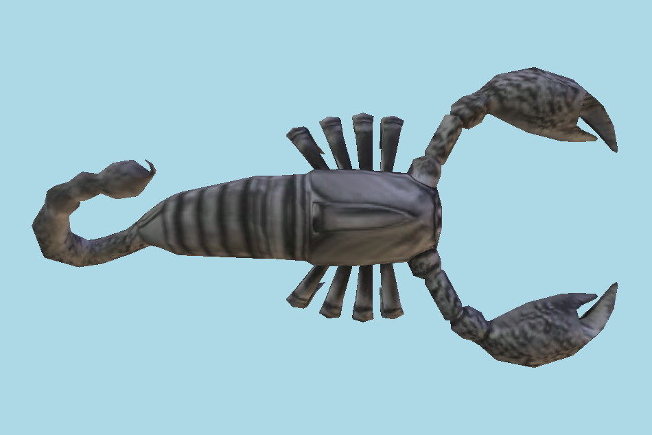LittleBigPlanet Karting Black Rubber Scorpion 3d model