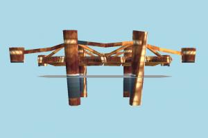 Bridge bridge, viaduct, wooden, structure