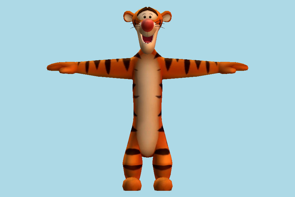 Kingdom Hearts 2 Tigger Honey Hunt 3d model