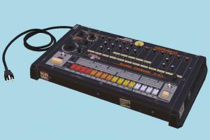 Roland DJ music, dj, retro, raptor, 80s, 808, roland, hiphop, drummachine, device, machine, electronic, filter, effects, radio, guitar