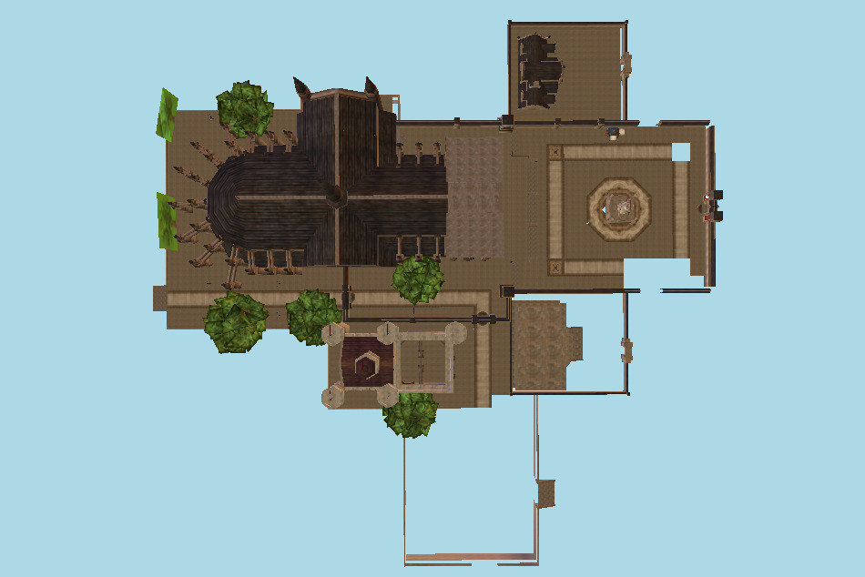 Town of Giran Lineage 2 3d model