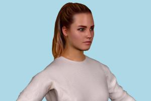 Melanie Girl Casual, female, lady, woman, girl, people, human, character, renderpeople