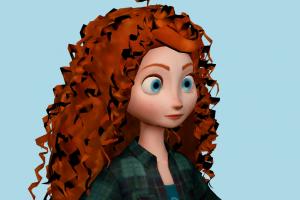 Merida disney, cartoon-character, character, cartoon, toony, girl, woman, people
