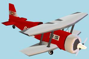 Aircraft aircraft, airplane, plane, craft, air, vessel, cartoon, lowpoly