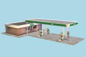 Gas Station gas-station, gas, station, oil, fuel, diesel, highway, urban, gasoline, pump, mechanic, exterior, travel, service, public, town, repair, petrolium, city, building, street, factory, industrial