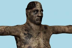 Zombie Resident-Evil, RE, zombie, resident, evil, people, human, xna, characters, rigged