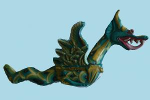 Dragon dragon, hippopotamus, horse, river, sea, animal, animals, ocean, fish