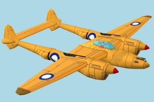 Aircraft aircraft, airplane, plane, craft, air, vessel, lowpoly