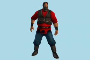 Character male, man, people, human, character, cartoon, lowpoly