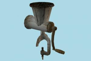 Meat Grinder grinder, meat, butcher, machine, kitchen-stuff, lowpoly