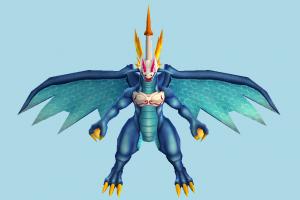 Wingdramon Pokemon, Pokémon, Digimon, dragon, animal, animals, cartoon