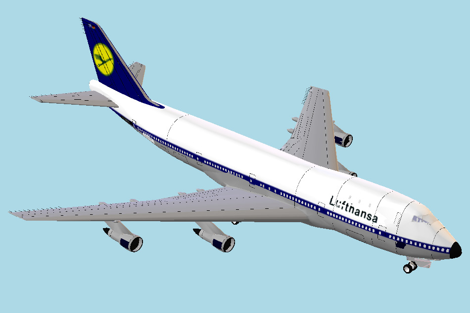 Boeing 747 Airplane 3d model