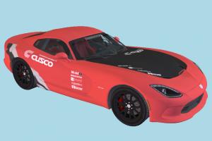 Racing Car SRT-Viper, racing, car, interior, vehicle, transport, carriage, red