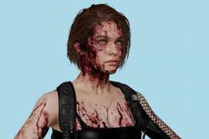Jill Retribution Jill, Jill-Valentine, Resident-Evil, RE, resident, evil, zombie, female, girl, woman, people, xna, characters, rigged