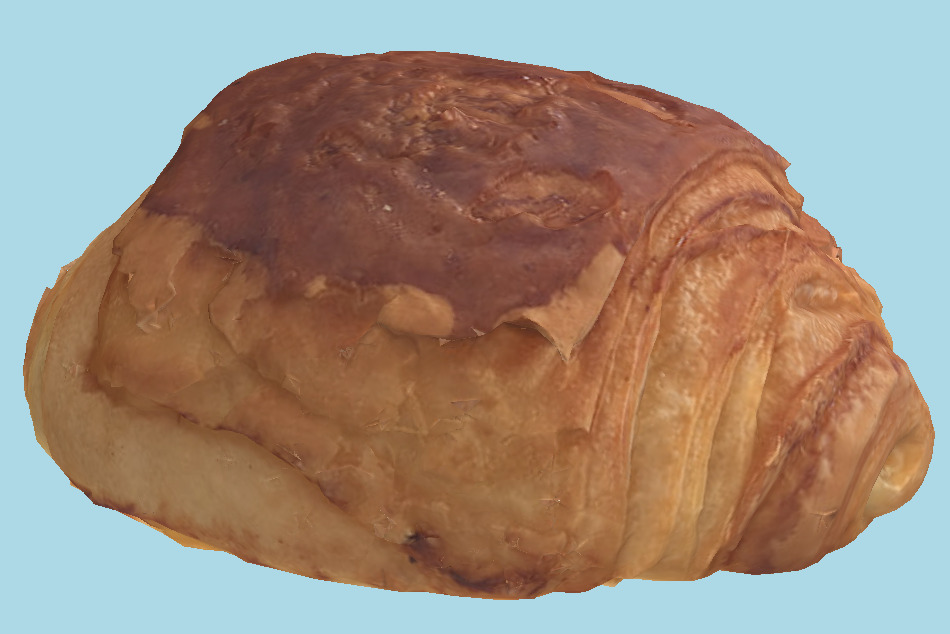 Chocolate Croissant 3d model