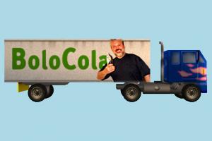 Truck truck, vehicle, cargo, carriage, wagon, low-poly