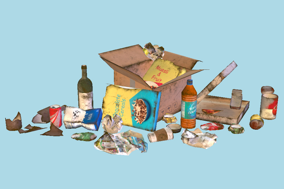 Urban Trash 3d model