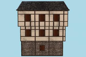 House house, home, building, medieval, build, apartment, flat, residence, domicile, structure