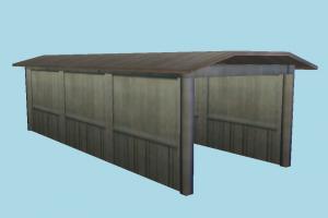Shelter pavilion, tent, build, building, lowpoly, structure