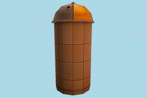 Silo silo, barn, farm, build, lowpoly, structure