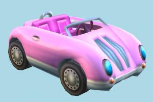 CTR Car CTR, crash-team-racing, car, cars, vehicle, truck, carriage, transport, cartoon, toony