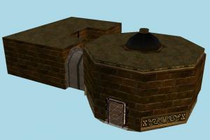 Dungeon castle, dungeon, stage, house, gate, building, build, structure, internal