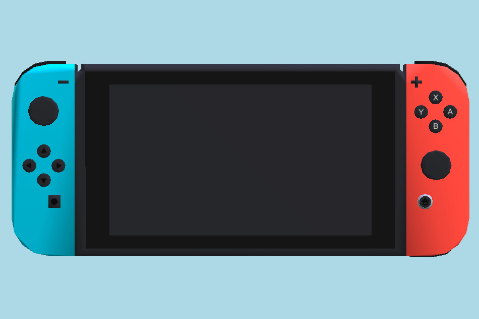 Nintendo Switch Lowpoly 3d model