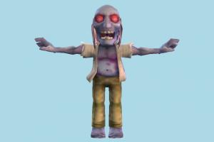 Grabbing Zombie zombie, character, human, cartoon