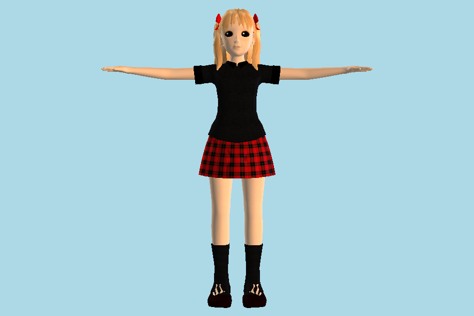Sara Tween Girl 3d model