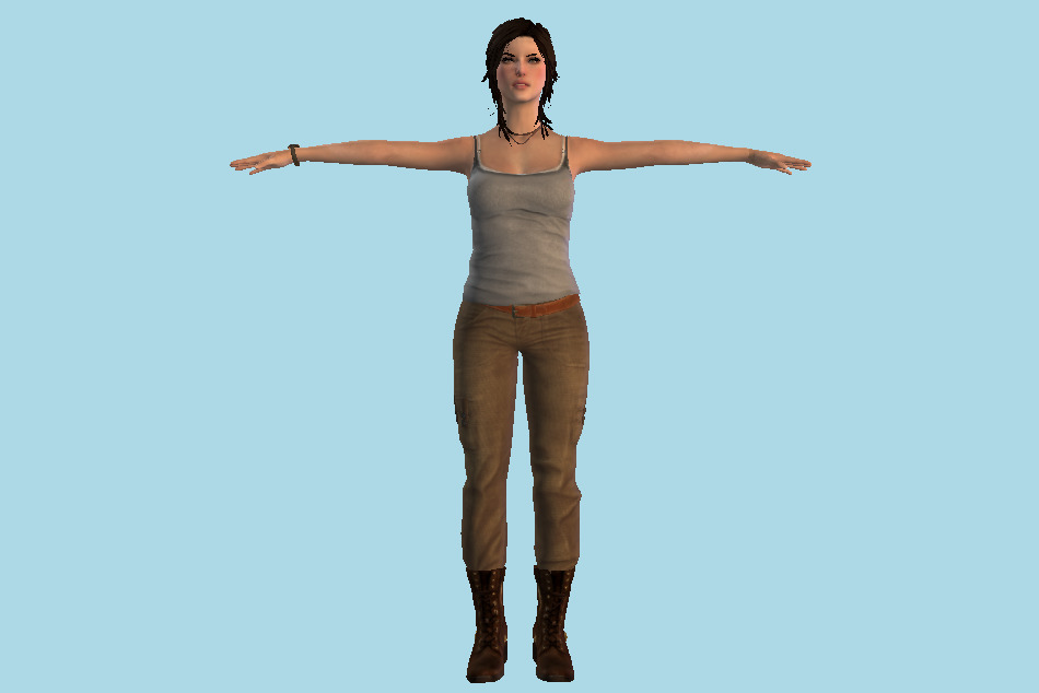 Lara Croft 3d model