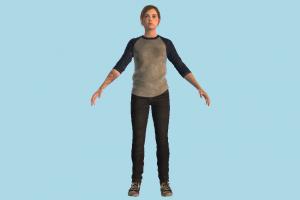 Ellie Young TLOU tlou, ellie, the_last_of_us, tlou2, girl, female, woman, lady, people, human, character