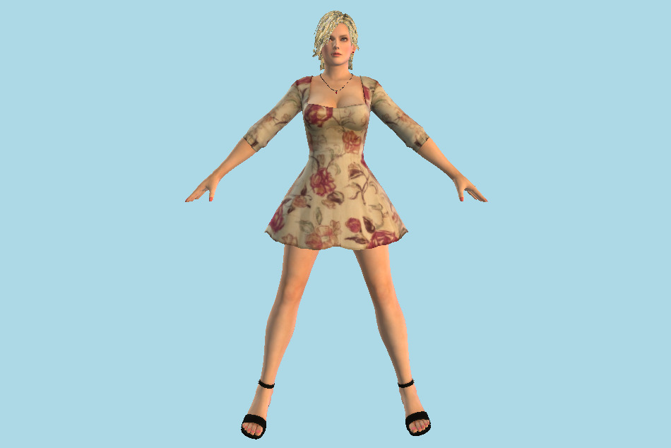 Modern Woman Girl 3d model