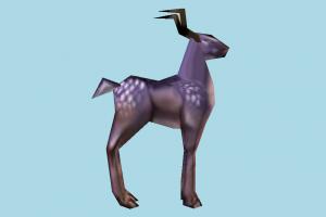 Deer deer, animal, animals, cartoon, lowpoly