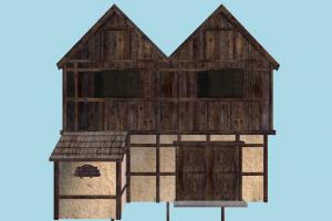 House house, home, building, medieval, build, apartment, flat, residence, domicile, structure