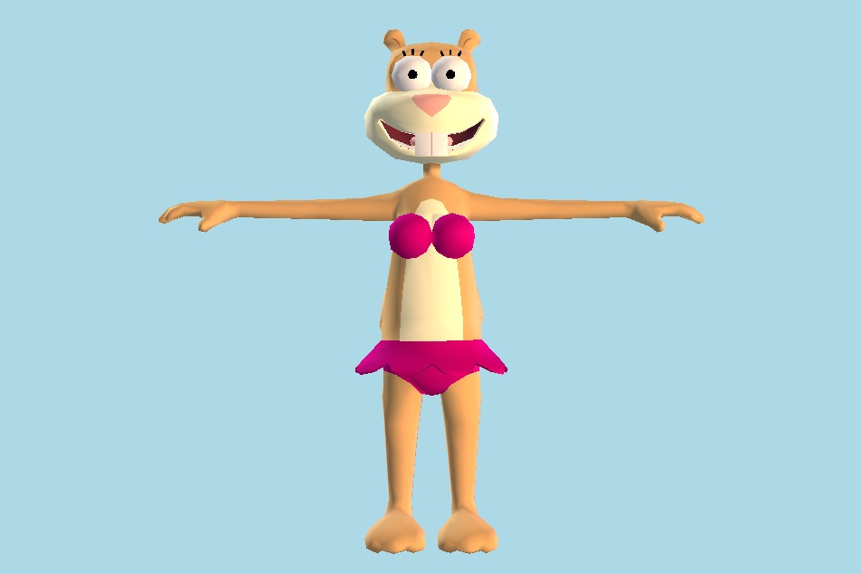 SpongeBob SquarePants: Battle for Bikini Bottom Treedome Sandy 3d model