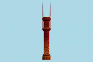 Skyscraper skyscraper, city, building, tower, build, domicile, lowpoly, structure