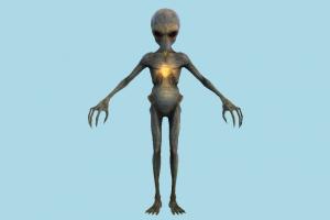 Sectoid alien, aliens, mummy, zombie, horror, evil, skeleton, unknown, people, ugly, human, character