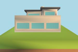 House Low-poly house, home, building, build, apartment, flat, residence, domicile, structure, lowpoly