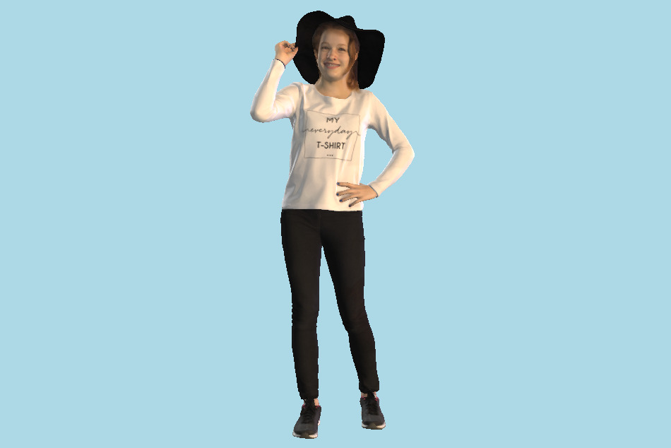Teenage Girl 3d model