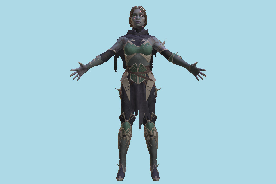 Mortal Kombat MK11 Jade Broken 3d model